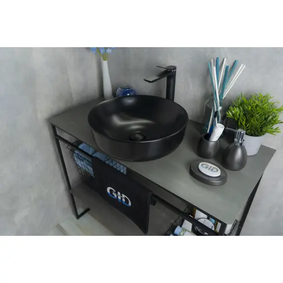 ЧЕРНАЯ МАТОВАЯ КЕРАМИЧЕСКАЯ РАКОВИНА GID NC911