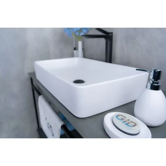 БЕЛАЯ МАТОВАЯ КЕРАМИЧЕСКАЯ РАКОВИНА GID WM9396