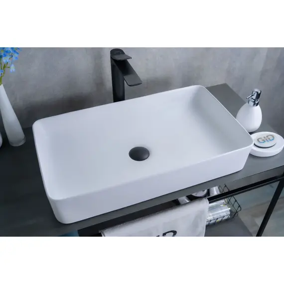 БЕЛАЯ МАТОВАЯ КЕРАМИЧЕСКАЯ РАКОВИНА GID WM9396