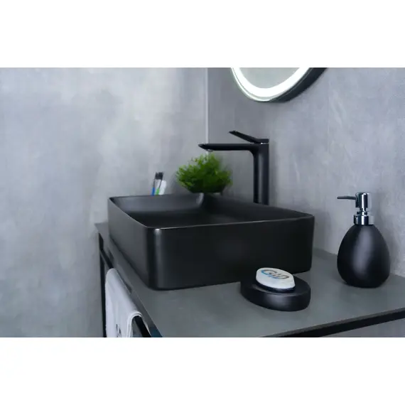 ЧЕРНАЯ МАТОВАЯ КЕРАМИЧЕСКАЯ РАКОВИНА GID BM9396