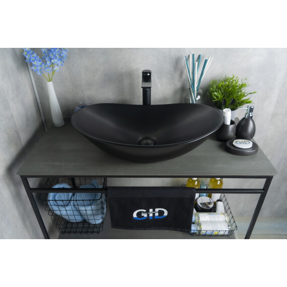 ЧЕРНАЯ МАТОВАЯ КЕРАМИЧЕСКАЯ РАКОВИНА GID BM9811