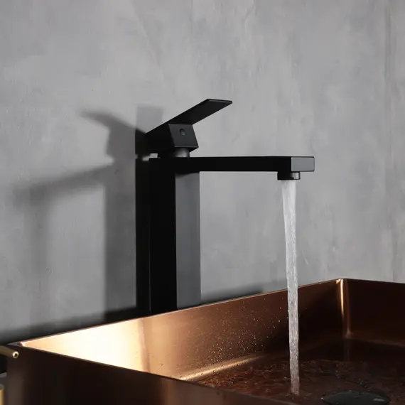 СМЕСИТЕЛЬ ВЫСОКИЙ ДЛЯ РАКОВИНЫ GID ANCHEL SS979-BM-D SS979BMD ЧЕРНЫЙ МАТОВЫЙ