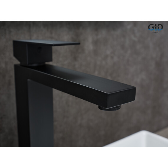 СМЕСИТЕЛЬ ВЫСОКИЙ ДЛЯ РАКОВИНЫ GID ANCHEL SS979-BM-D SS979BMD ЧЕРНЫЙ МАТОВЫЙ