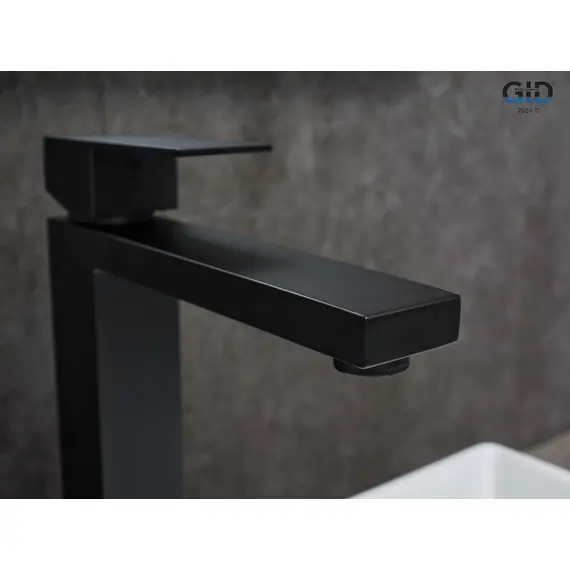 СМЕСИТЕЛЬ ВЫСОКИЙ ДЛЯ РАКОВИНЫ GID ANCHEL SS979-BM-D SS979BMD ЧЕРНЫЙ МАТОВЫЙ