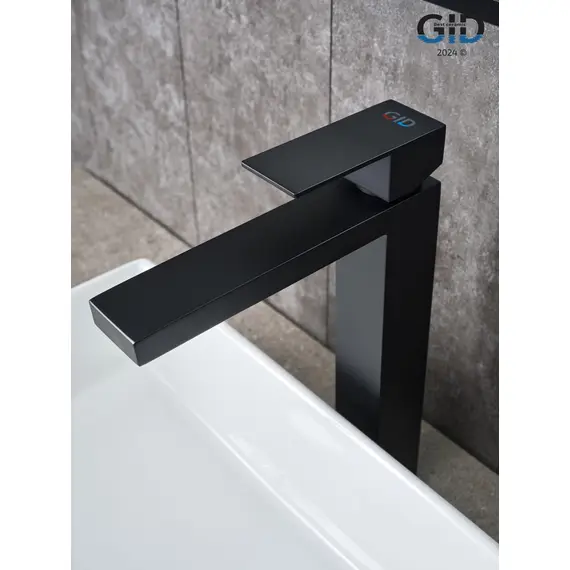 СМЕСИТЕЛЬ ВЫСОКИЙ ДЛЯ РАКОВИНЫ GID ANCHEL SS979-BM-D SS979BMD ЧЕРНЫЙ МАТОВЫЙ