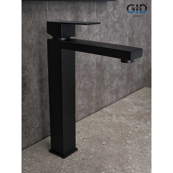 СМЕСИТЕЛЬ ВЫСОКИЙ ДЛЯ РАКОВИНЫ GID ANCHEL SS979-BM-D SS979BMD ЧЕРНЫЙ МАТОВЫЙ