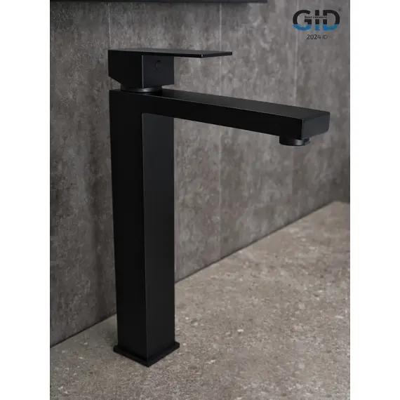 СМЕСИТЕЛЬ ВЫСОКИЙ ДЛЯ РАКОВИНЫ GID ANCHEL SS979-BM-D SS979BMD ЧЕРНЫЙ МАТОВЫЙ