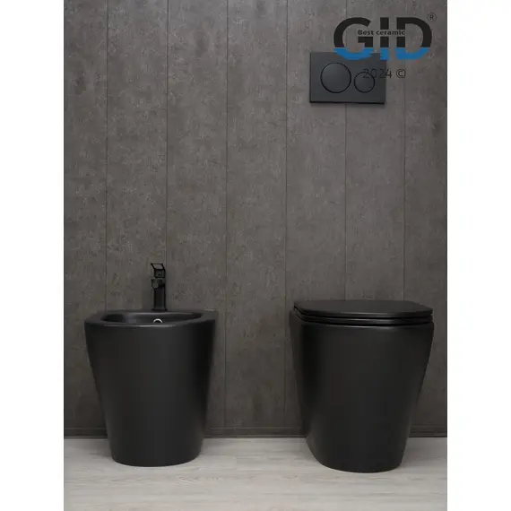 БИДЕ НАПОЛЬНОЕ GID BDN-30BM ЧЕРНОЕ МАТОВОЕ