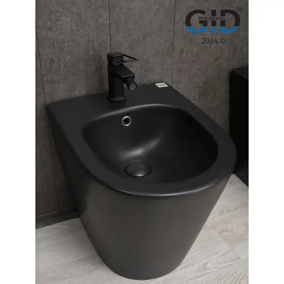 БИДЕ НАПОЛЬНОЕ GID BDN-30BM ЧЕРНОЕ МАТОВОЕ
