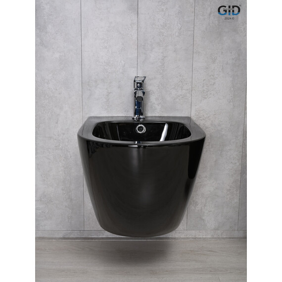 БИДЕ ПОДВЕСНОЕ GID BDP-96BL ЧЕРНЫЙ ГЛЯНЕЦ