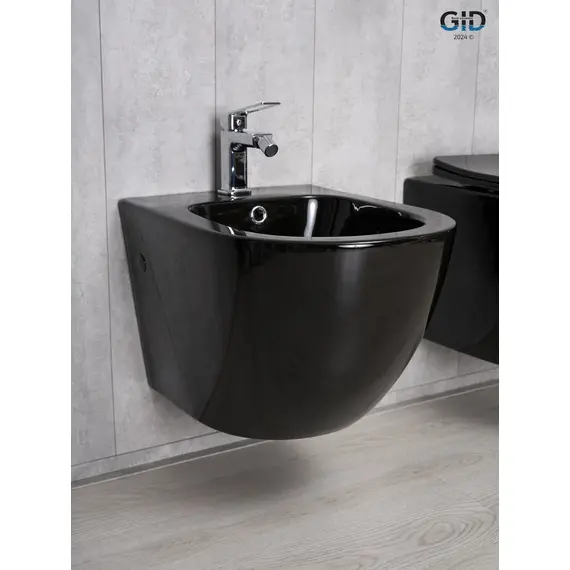 БИДЕ ПОДВЕСНОЕ GID BDP-96BL ЧЕРНЫЙ ГЛЯНЕЦ