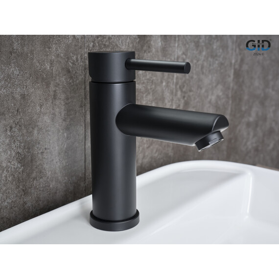 СМЕСИТЕЛЬ ДЛЯ РАКОВИНЫ GID BERLIN SS080-BM-K SS080BMK ЧЕРНЫЙ МАТОВЫЙ