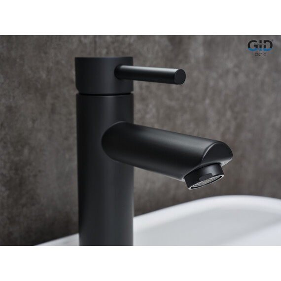 СМЕСИТЕЛЬ ДЛЯ РАКОВИНЫ GID BERLIN SS080-BM-K SS080BMK ЧЕРНЫЙ МАТОВЫЙ