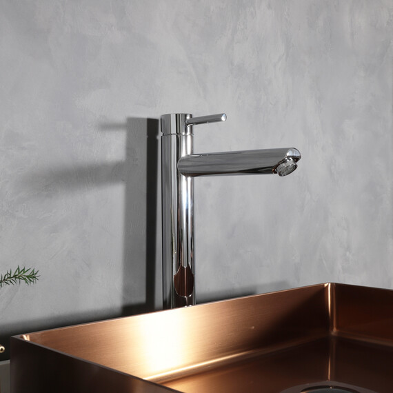 СМЕСИТЕЛЬ ВЫСОКИЙ ДЛЯ РАКОВИНЫ GID BERLIN SS080-CH-D SS080CHD ХРОМ