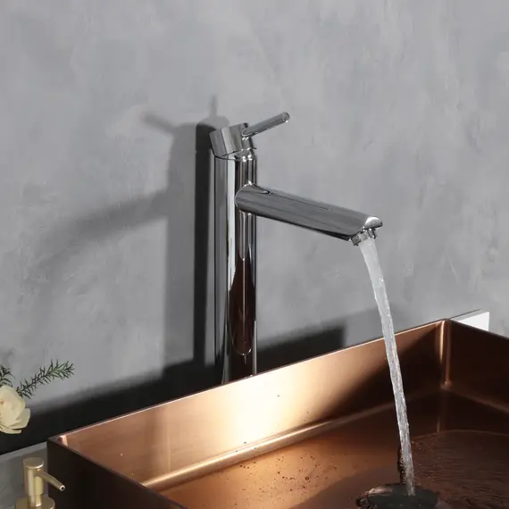 СМЕСИТЕЛЬ ВЫСОКИЙ ДЛЯ РАКОВИНЫ GID BERLIN SS080-CH-D SS080CHD ХРОМ