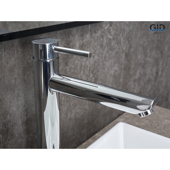 СМЕСИТЕЛЬ ВЫСОКИЙ ДЛЯ РАКОВИНЫ GID BERLIN SS080-CH-D SS080CHD ХРОМ