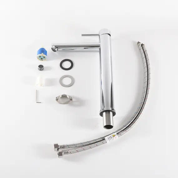 СМЕСИТЕЛЬ ВЫСОКИЙ ДЛЯ РАКОВИНЫ GID BERLIN SS080-CH-D SS080CHD ХРОМ