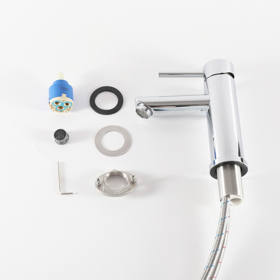 СМЕСИТЕЛЬ ДЛЯ РАКОВИНЫ GID BERLIN SS080-CH-K SS080CHK ХРОМ