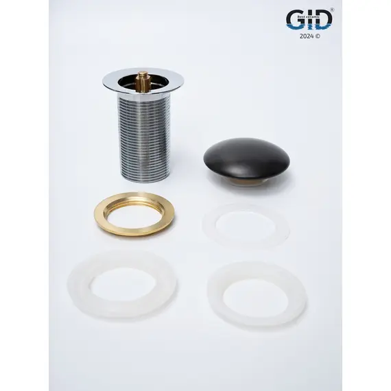 ЧЕРНЫЙ МАТОВЫЙ КЕРАМИЧЕСКИЙ ДОННЫЙ КЛАПАН GID BLM100