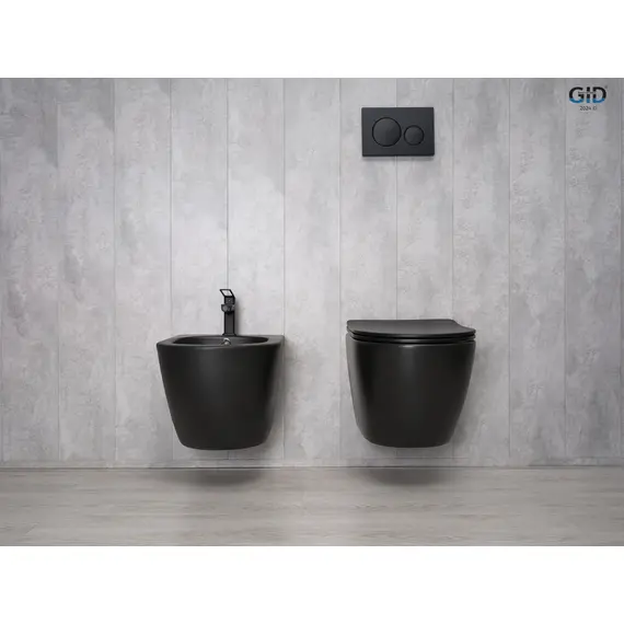 УНИТАЗ ПОДВЕСНОЙ GID BM2198 ЧЕРНЫЙ МАТОВЫЙ