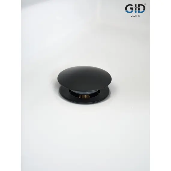 ЧЕРНЫЙ МАТОВЫЙ МЕТАЛЛИЧЕСКИЙ ДОННЫЙ КЛАПАН GID G-55BM БЕЗ ПЕРЕЛИВА