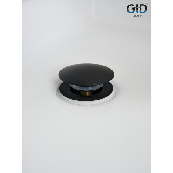 ЧЕРНЫЙ МАТОВЫЙ УНИВЕРСАЛЬНЫЙ ДОННЫЙ КЛАПАН GID G-59BM