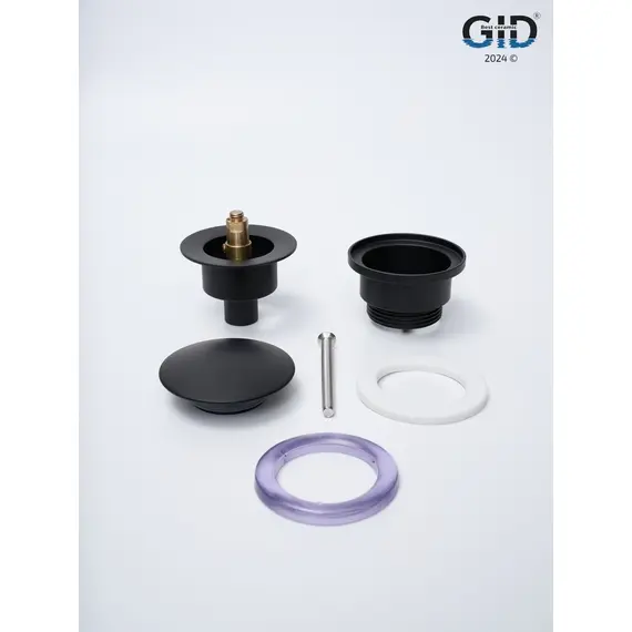 ЧЕРНЫЙ МАТОВЫЙ УНИВЕРСАЛЬНЫЙ ДОННЫЙ КЛАПАН GID G-59BM