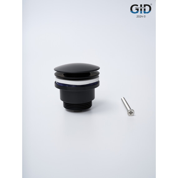 ЧЕРНЫЙ МАТОВЫЙ УНИВЕРСАЛЬНЫЙ ДОННЫЙ КЛАПАН GID G-59BM
