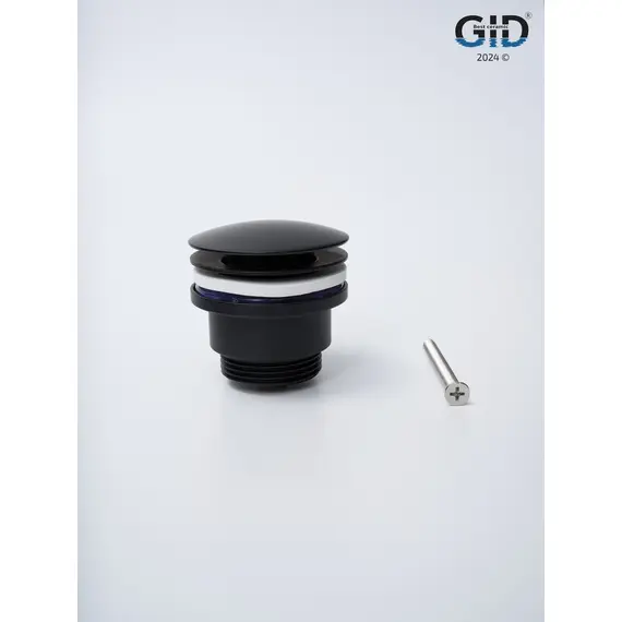 ЧЕРНЫЙ МАТОВЫЙ УНИВЕРСАЛЬНЫЙ ДОННЫЙ КЛАПАН GID G-59BM
