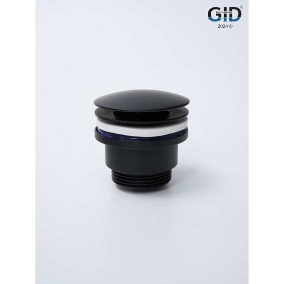 ЧЕРНЫЙ МАТОВЫЙ УНИВЕРСАЛЬНЫЙ ДОННЫЙ КЛАПАН GID G-59BM