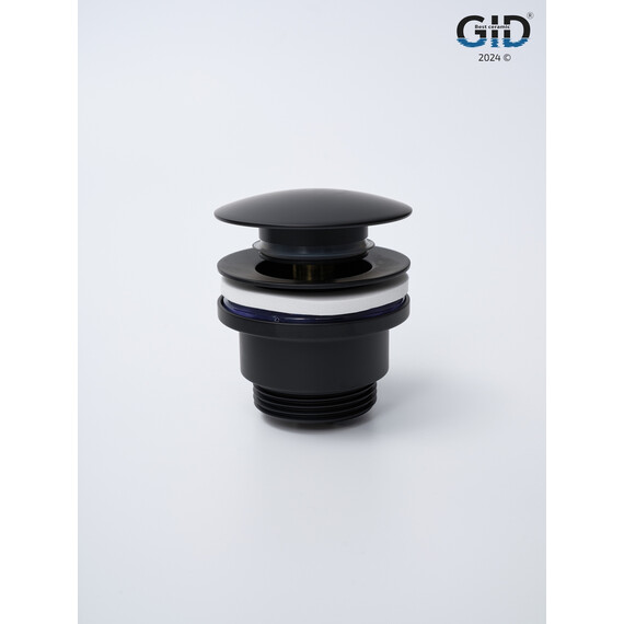 ЧЕРНЫЙ МАТОВЫЙ УНИВЕРСАЛЬНЫЙ ДОННЫЙ КЛАПАН GID G-59BM