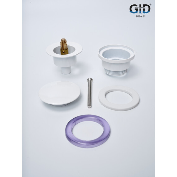 БЕЛЫЙ УНИВЕРСАЛЬНЫЙ ДОННЫЙ КЛАПАН GID G-60W