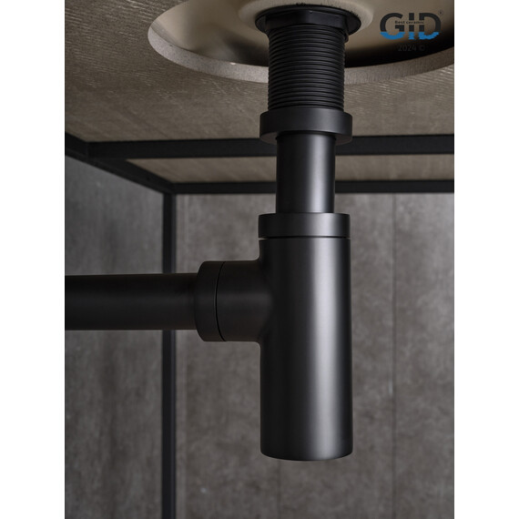 СИФОН ЧЕРНЫЙ ДЛЯ РАКОВИНЫ GID G-74BL