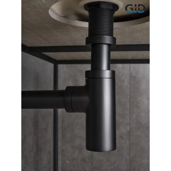 СИФОН ЧЕРНЫЙ ДЛЯ РАКОВИНЫ GID G-74BL