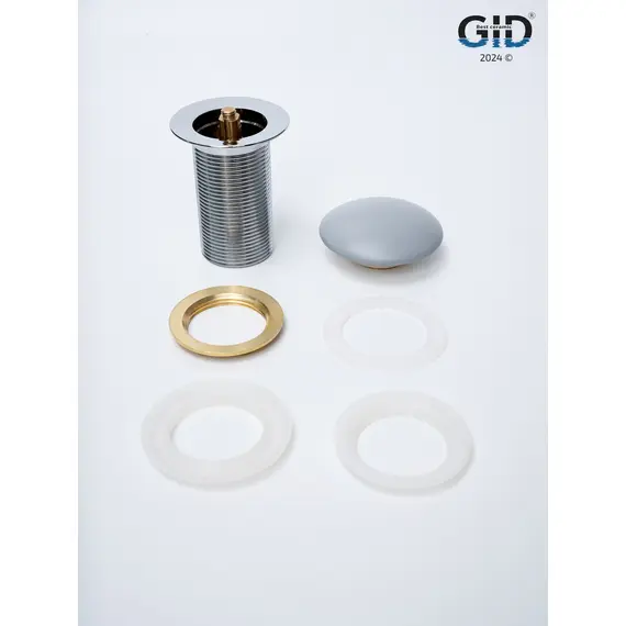 СЕРЫЙ МАТОВЫЙ КЕРАМИЧЕСКИЙ ДОННЫЙ КЛАПАН GID GMH100