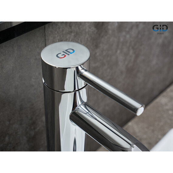 СМЕСИТЕЛЬ ВЫСОКИЙ ДЛЯ РАКОВИНЫ GID INGA SS096-CH-D SS096CHD ХРОМ