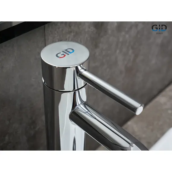 СМЕСИТЕЛЬ ВЫСОКИЙ ДЛЯ РАКОВИНЫ GID INGA SS096-CH-D SS096CHD ХРОМ