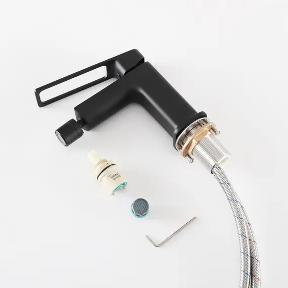 СМЕСИТЕЛЬ ДЛЯ БИДЕ GID NIAGARA L057-BM-B L057BMB ЧЕРНЫЙ МАТОВЫЙ