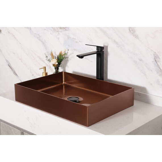 СМЕСИТЕЛЬ ВЫСОКИЙ ДЛЯ РАКОВИНЫ GID NIAGARA L057-BM-D L057BMD ЧЕРНЫЙ МАТОВЫЙ