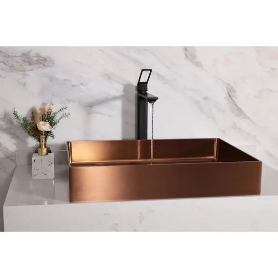 СМЕСИТЕЛЬ ВЫСОКИЙ ДЛЯ РАКОВИНЫ GID NIAGARA L057-BM-D L057BMD ЧЕРНЫЙ МАТОВЫЙ