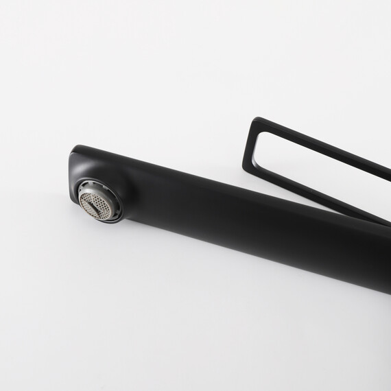 СМЕСИТЕЛЬ ВЫСОКИЙ ДЛЯ РАКОВИНЫ GID NIAGARA L057-BM-D L057BMD ЧЕРНЫЙ МАТОВЫЙ