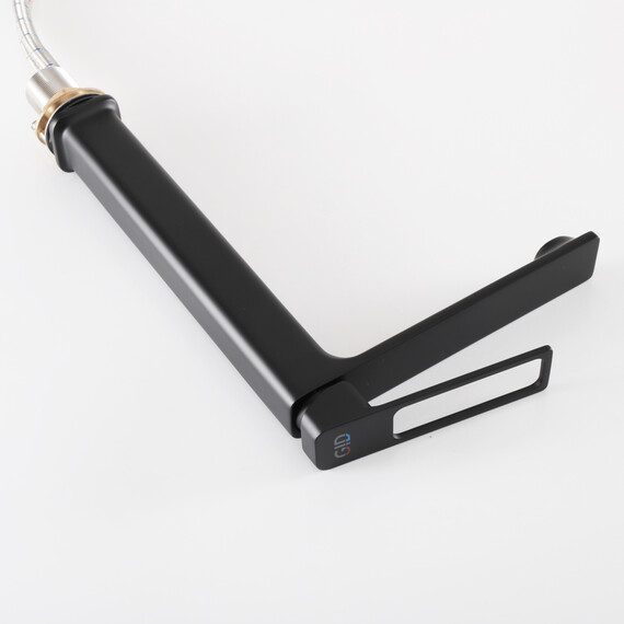 СМЕСИТЕЛЬ ВЫСОКИЙ ДЛЯ РАКОВИНЫ GID NIAGARA L057-BM-D L057BMD ЧЕРНЫЙ МАТОВЫЙ