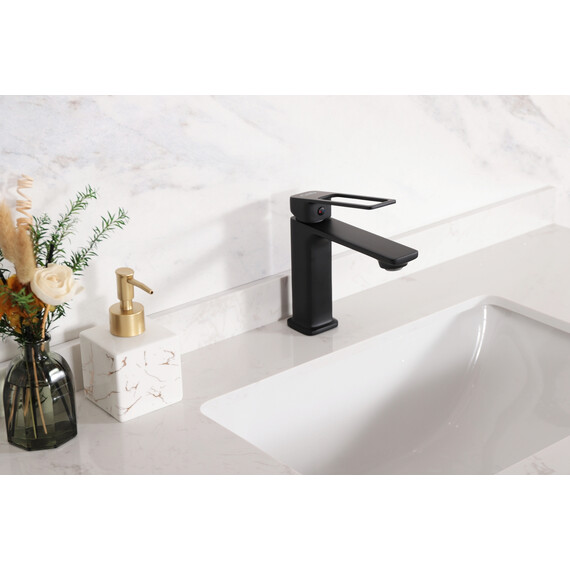 СМЕСИТЕЛЬ ДЛЯ РАКОВИНЫ GID NIAGARA L057-BM-K L057BMK ЧЕРНЫЙ МАТОВЫЙ