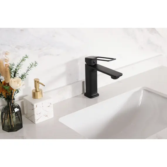 СМЕСИТЕЛЬ ДЛЯ РАКОВИНЫ GID NIAGARA L057-BM-K L057BMK ЧЕРНЫЙ МАТОВЫЙ