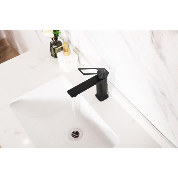 СМЕСИТЕЛЬ ДЛЯ РАКОВИНЫ GID NIAGARA L057-BM-K L057BMK ЧЕРНЫЙ МАТОВЫЙ