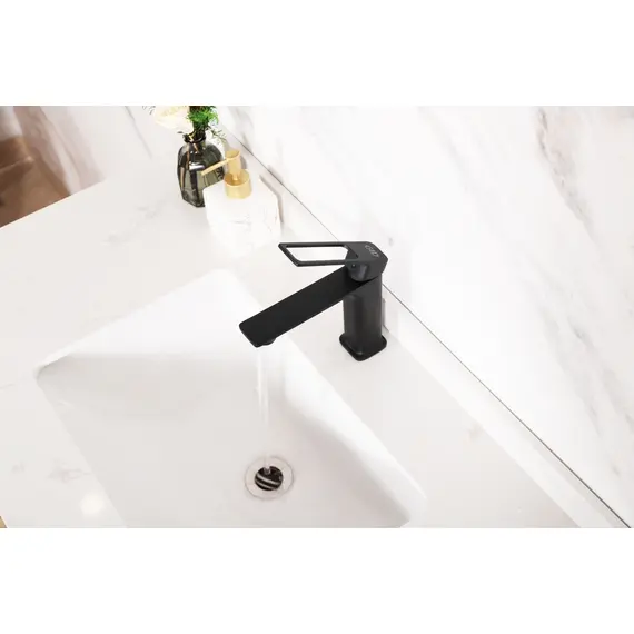 СМЕСИТЕЛЬ ДЛЯ РАКОВИНЫ GID NIAGARA L057-BM-K L057BMK ЧЕРНЫЙ МАТОВЫЙ