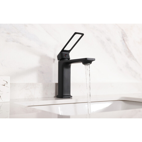 СМЕСИТЕЛЬ ДЛЯ РАКОВИНЫ GID NIAGARA L057-BM-K L057BMK ЧЕРНЫЙ МАТОВЫЙ