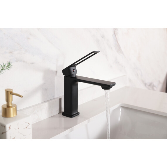 СМЕСИТЕЛЬ ДЛЯ РАКОВИНЫ GID NIAGARA L057-BM-K L057BMK ЧЕРНЫЙ МАТОВЫЙ