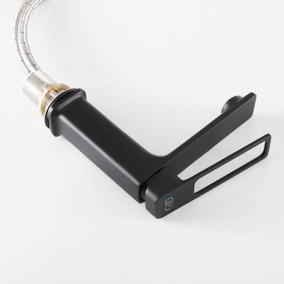 СМЕСИТЕЛЬ ДЛЯ РАКОВИНЫ GID NIAGARA L057-BM-K L057BMK ЧЕРНЫЙ МАТОВЫЙ