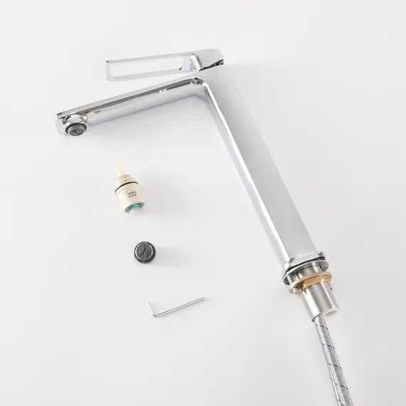 СМЕСИТЕЛЬ ВЫСОКИЙ ДЛЯ РАКОВИНЫ GID NIAGARA L057-CH-D L057CHD ХРОМ